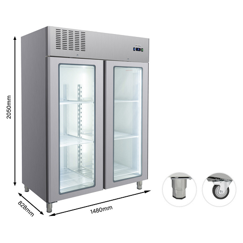 Select Cuisine Koelkast - 1375 liter - CC1400G - 2 deurs - Afbeelding 3