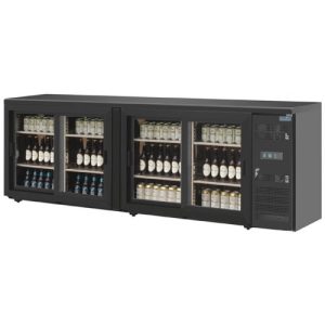 Alternative view of BarKoelkast glazen deur - 618 Liter - 4 deurs - Staal/Glas - Polar - CS103