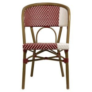Alternative view of Terrasstoel Santa Cruz- Rood/Wit