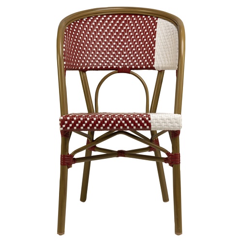 Terrasstoel Santa Cruz- Rood/Wit - Afbeelding 2