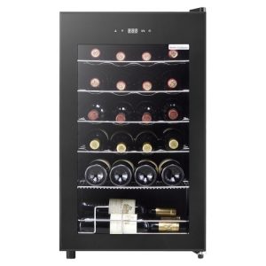 WIJNKLIMAATKAST YH-24 - 1 ZONE - 24 FLESSEN - 65 LITER - GLAZEN DEUR
