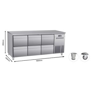 Alternative view of Select Cuisine Koelwerkbank - 418 liter - CC3160-1/2 - 6 lades