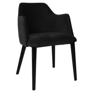 Stoel Ivy - Zwart Velours