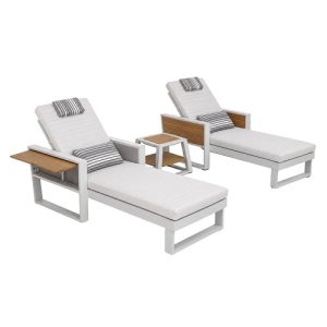 HIGOLD York Sunlounger Set - Wit