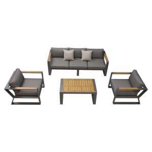 HIGOLD EXEE 2.0 Lounge Set Zwart 5 zits