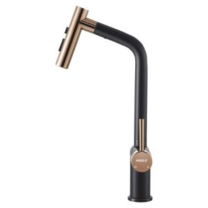 Higold BN1.0 Uittrekbare Keukenkraan - RosƩ/Zwart - 42,5 cm