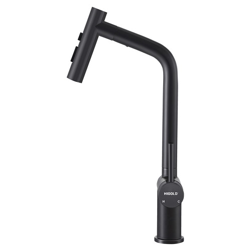 Higold BN1.0 Uittrekbare Keukenkraan - Matzwart - 42,5 cm