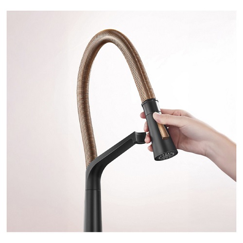 Higold BN2.0 Keukenkraan - Rosé/Zwart - 47,7 cm - Afbeelding 2