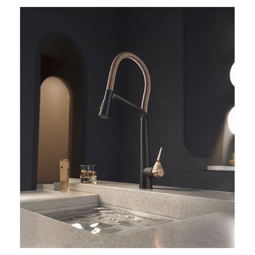 Higold BN2.0 Keukenkraan - Rosé/Zwart - 47,7 cm - Afbeelding 4