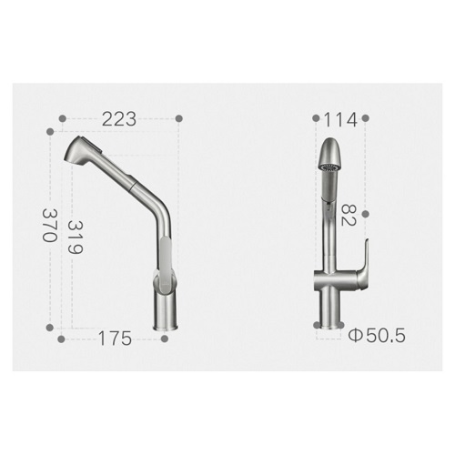 Higold BN4.0 Keukenkraan - RVS - 37 cm - Afbeelding 4