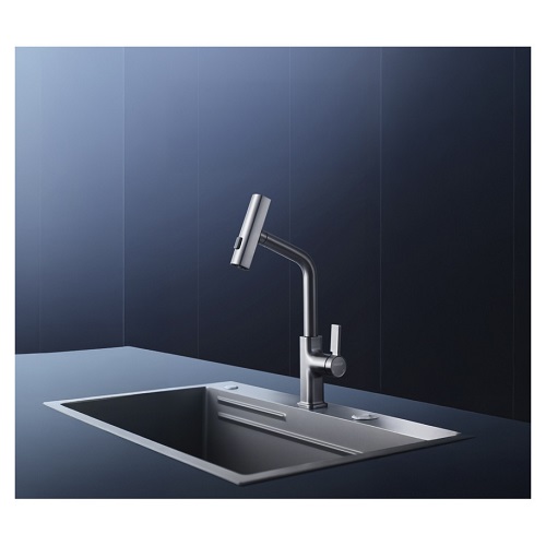 Higold AN4.0 Uittrekbare Keukenkraan - Gun Metal - 41,2 cm - Afbeelding 2