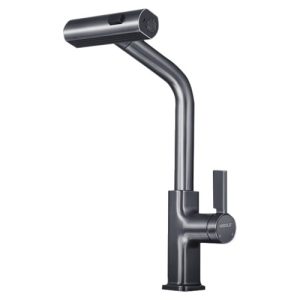 Higold AN4.0 Uittrekbare Keukenkraan - Gun Metal - 41,2 cm