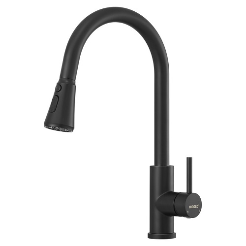 Higold Uittrekbare Keukenkraan - Zwart - 40,8 cm