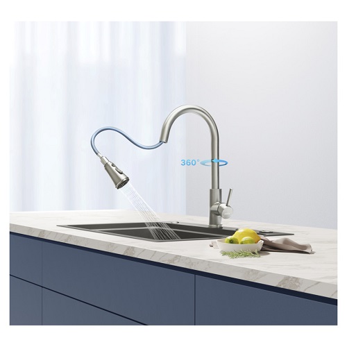 Higold Uittrekbare Keukenkraan - RVS - 40,8 cm - Afbeelding 3