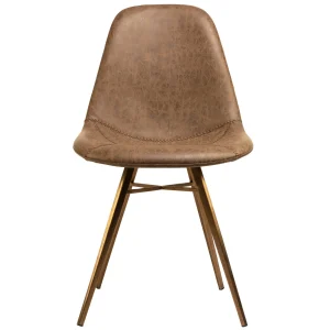 Alternative view of Stoel Caleb – Bruin – Kunstleer