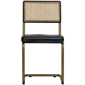 Alternative view of Stoel Jayden – Zwart – Leer