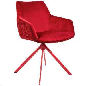 Armstoel Corazon - Wijnrood - 360° draaibaar