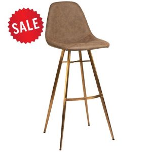 Barkruk Charles - Cognac / Koper