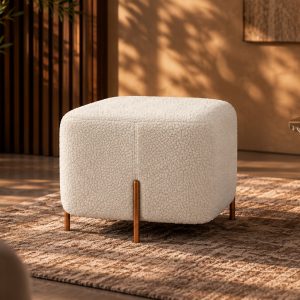 Hocker July - Beige Teddy