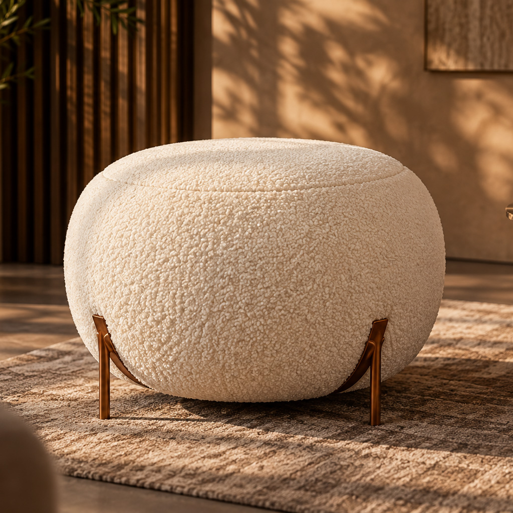 Hocker Sue - Beige Teddy