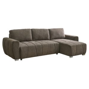 (Slaap)Bank + Chaise Longue Morgan - Donkerbruin