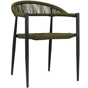 Jonah Terrasstoel - Charcoal/Groen