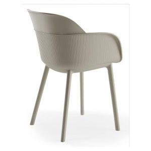 Alternative view of Terrasstoel Shell - Armstoel - Taupe