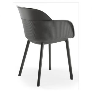 Alternative view of Terrasstoel Shell - Armstoel - Antraciet