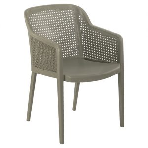 Terrasstoel Octa - Armstoel - Taupe