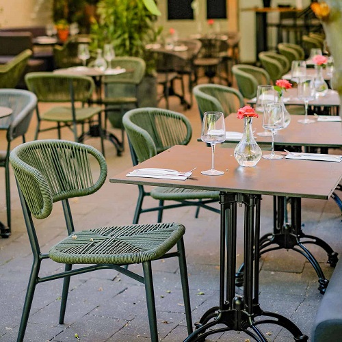 Terrasstoel Jorden - Groen/Charcoal - Afbeelding 2