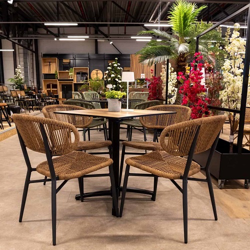 Terrasstoel Jorden - Naturel/Charcoal - Afbeelding 2