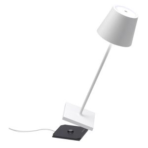 Alternative view of Tafellamp Poldina - Wit - Ø 11 x 38