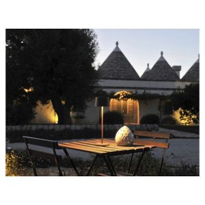 Alternative view of Tafellamp Olivia - Bruin - Ø 11 x 35,5 cm