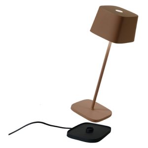 Alternative view of Tafellamp Ofelia - Bruin - 10 x 30 cm