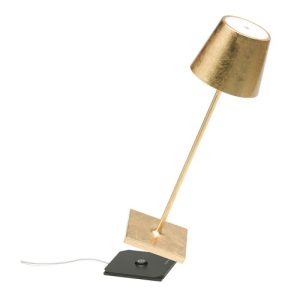 Alternative view of Tafellamp Poldina - Goud - Ø 11 x 38