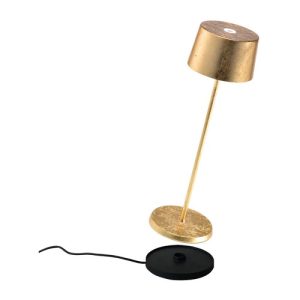 Alternative view of Tafellamp Olivia - Goud - Ø 11 x 35,5 cm