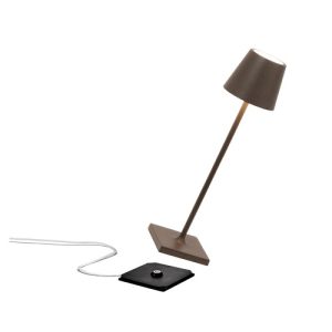 Alternative view of Tafellamp Poldina MICRO - Bruin - Ø 7 x 27,5 cm