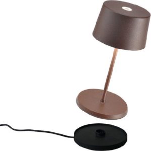 Alternative view of OLIVIA TAFELLAMP MICRO - BRUIN - Ø 7 x 20 cm