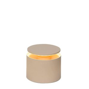 Tafellamp Push-Up - Zand - Ø 12 x 8-10 cm