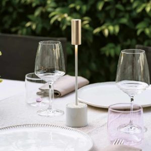 Alternative view of Tafellamp Carolina - Wit/Goud - Ø 6 x 28,6 cm