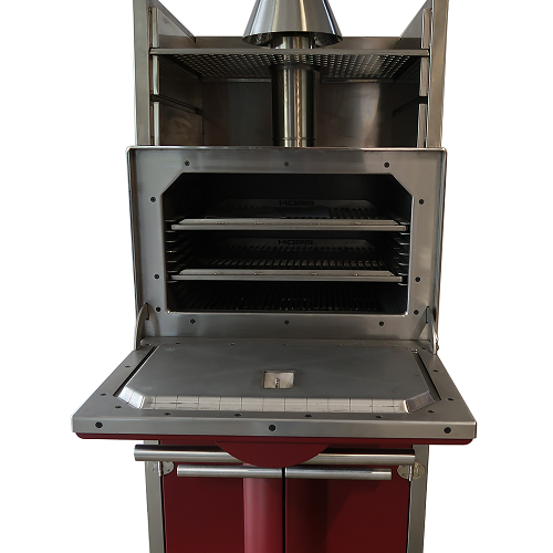 KOPA houtskooloven 400SOC Rood - Showmodel - Afbeelding 2