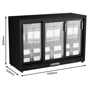 Select Cuisine Barkoelkast (luxe) - Energielabel B - 375 liter - BB1350AC - Zwart - Staal OUTLET
