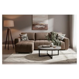 Alternative view of (Slaap)Bank + Chaise Longue Morgan - Donkerbruin
