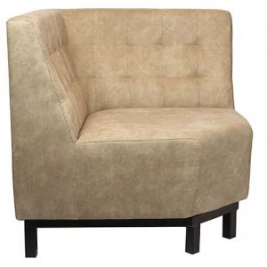 Alternative view of Bank Viggo – Creme – Hoek – Kunstleer