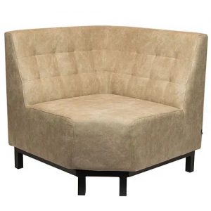 Bank Viggo – Creme – Hoek – Kunstleer