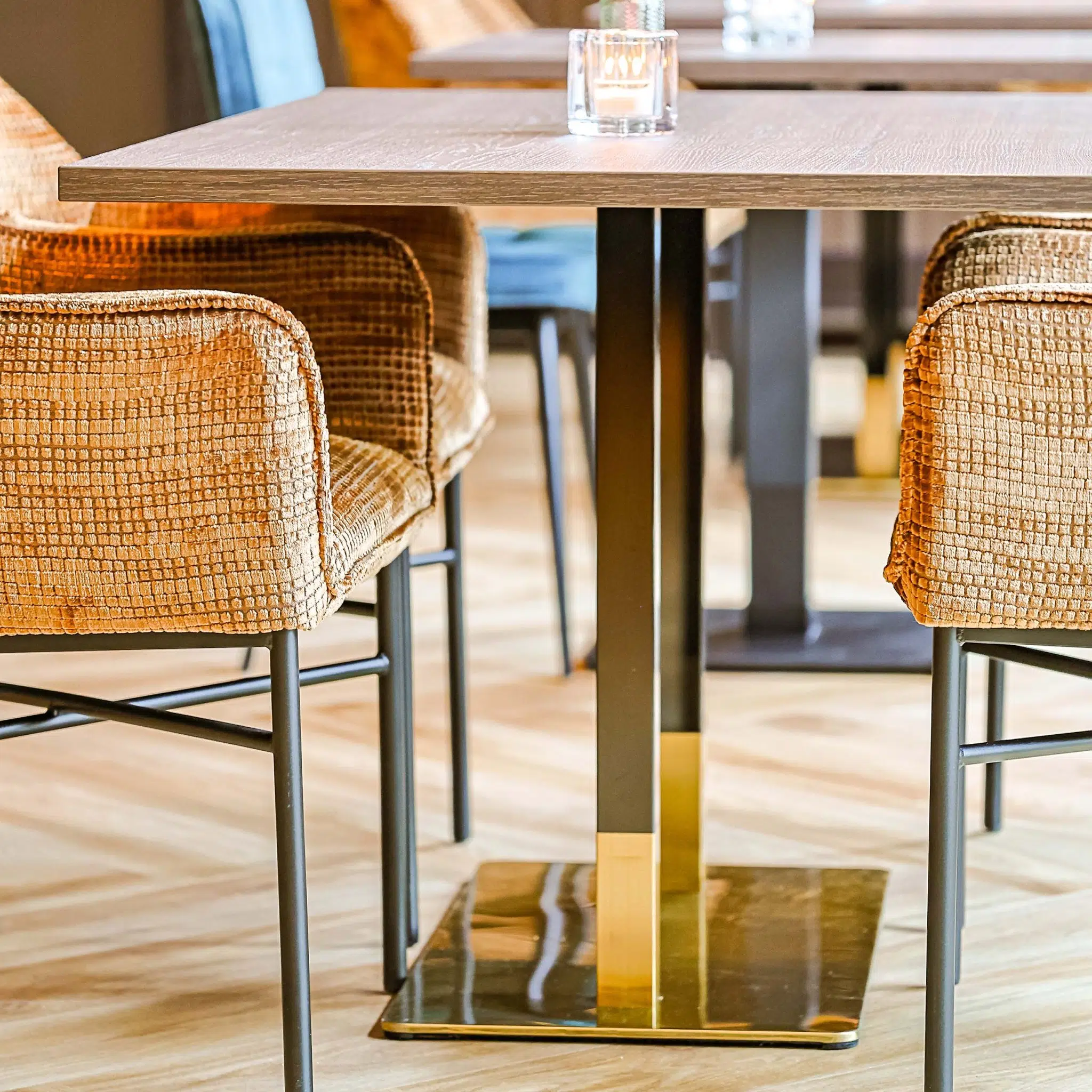 Tafelonderstel Dados - Dubbel - Zwart/Goud - Afbeelding 2