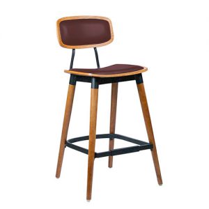 Barkruk Studo – Rood – Kunstleer