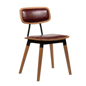 Stoel Studo – Rood – Kunstleer