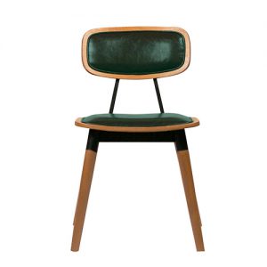 Alternative view of Stoel Studo – Groen – Kunstleer