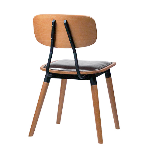 Stoel Studo – Zwart – Kunstleer - Afbeelding 3